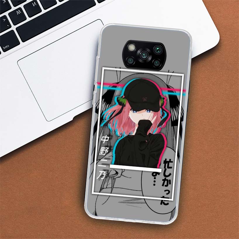 Nino Nakano Anime Phone Case For Xiaomi Poco F7 Ultra X7 X6 Pro X5 Redmi 15 15C 13 13C 12 12C 10 10A 10C 9 9A 9C 9T Shell Poco X