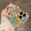 Koi Whale Print Phone Case, Suitable for iPhone 17, 16, 15, Plus, Pro, Max Series Phones - Can Be Used As a Gift