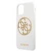 Guess Guhcn65Tpuwhglg Iphone 11 Promax Biały/White Hard Case Glitter 4G Circle Logo