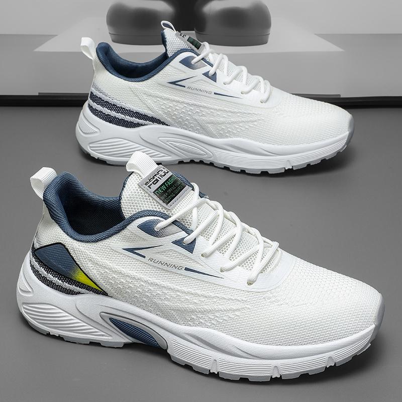 Fashion Men's Mesh Shoes Summer Breathable Soft-soled Non-slip Casual Sports Shoes Outdoor Running Shoes Fashion Student Light Sneakers