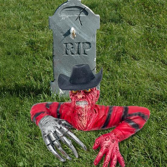 Resin Crawling Zombie Figurine Halloween Horror Zombie In A Crawling Position for Indoor Outdoor Garden Home Decor