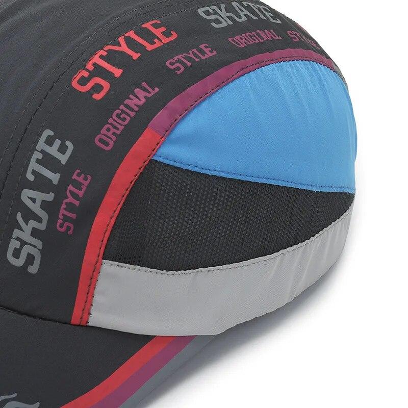 Summer Quick-drying Hat Men's Print Stitching Baseball Cap, Outdoor Sports Visor, Women's Tennis Hat, Adjustable Sun Hat