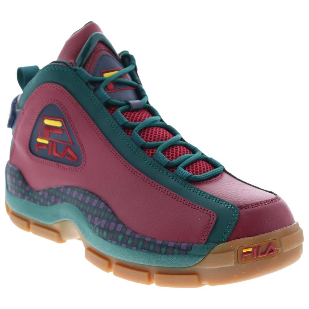 Fila Grant Hill 2 Comfortable Versatile Mid-Top Basketball Shoes Men Sneaker Red Green 1BM01316-933
