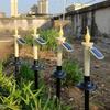 Wasserdichte Solar-Kerzenlicht Flammellos Mit Kerzenständern Halterungen Solar-Gartenlicht LED-Kerzen Doppeltzweck