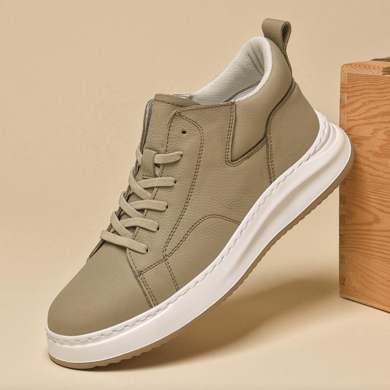 Pánská ležérní obuv z pravé kůže, vysoce kvalitní outdoorové tenisky, módní obuv pro řízení, chůzi a tenis, všestranná pánská skate obuv