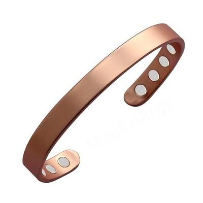 Pure Copper Bracelet for Men and Women  Bangle 16.51 Cm 8 Magnets for Effective Joint Pain Relief, Arthritis, RSI, Carpal Tunnel