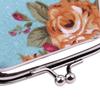 Rose Pattern Canvas Mini Coin Purse Women Small Change Wallet Cute Zipper Coin Bag For Girls Kids  Fashion