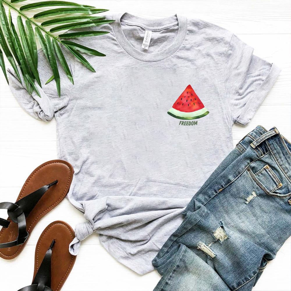 Funny Freedom Watermelon Tshirt You Will Never Walk Alone Shirt Watermelon Graphic Shirts Cute Watermelon Tee Unisex Tshirts