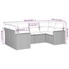VidaXL Garden Lounge Set with Cushions 6 Pcs, Patio Sofas, Patio Furniture Set, Outdoor Furniture, Grey 3251719