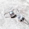 Round Swan Neck Drop Earrings Europe Style Fine Jewerly For Women Classic Gift In Solid 925 Silver