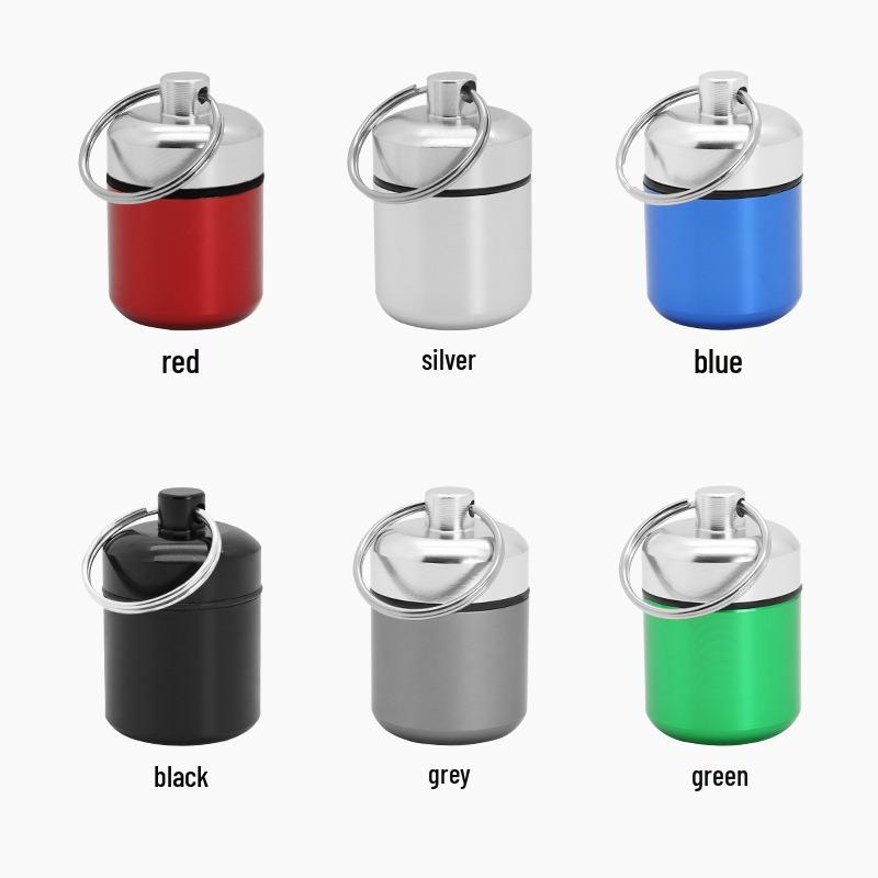 Aluminum Alloy Earplug Storage Box with Keychain
