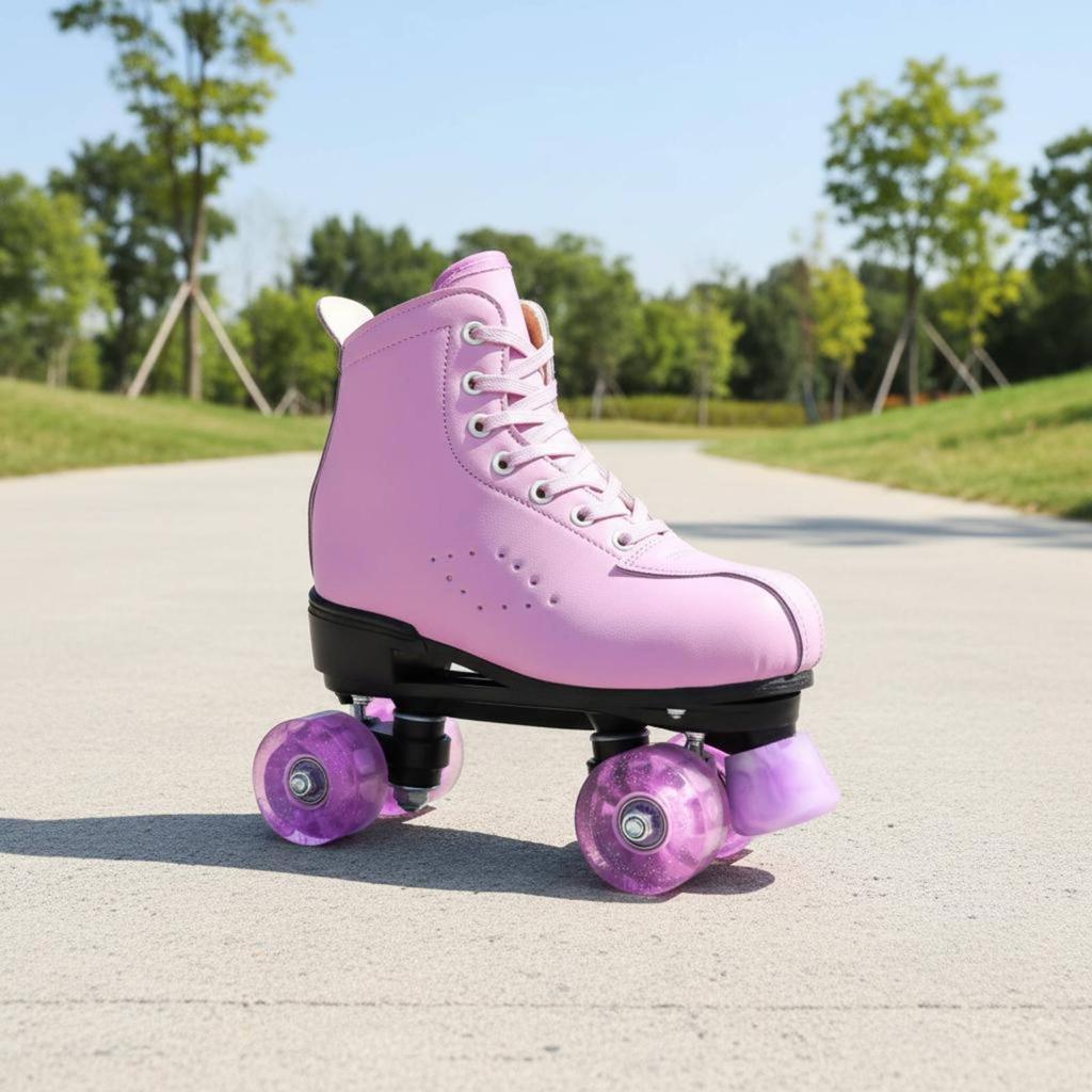 Illuminated-Up Four-Wheel Glide Wheel No Batteries Required Illuminated Up Four-Wheel Glide Wheels Shock Absorbing Non-Slip
