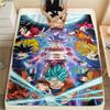 Dragon Ball Characters pattern Flannel Blanket, High quality Comfortable for All Seasons, Home Decor, Warmth and Comfort, Perfect for Gifts.