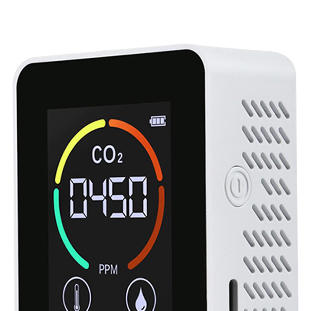 3 In 1 Carbon Dioxide Detector Semiconductor Sensor Carbon Dioxide Sensor Portable Color Screen Gas Detector Analysis Instrument