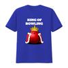King of Bowling Ball T Shirt with Royal Crown Design Casual Fun Apparel for Adult Bowlers vintage Washed homme Stretched