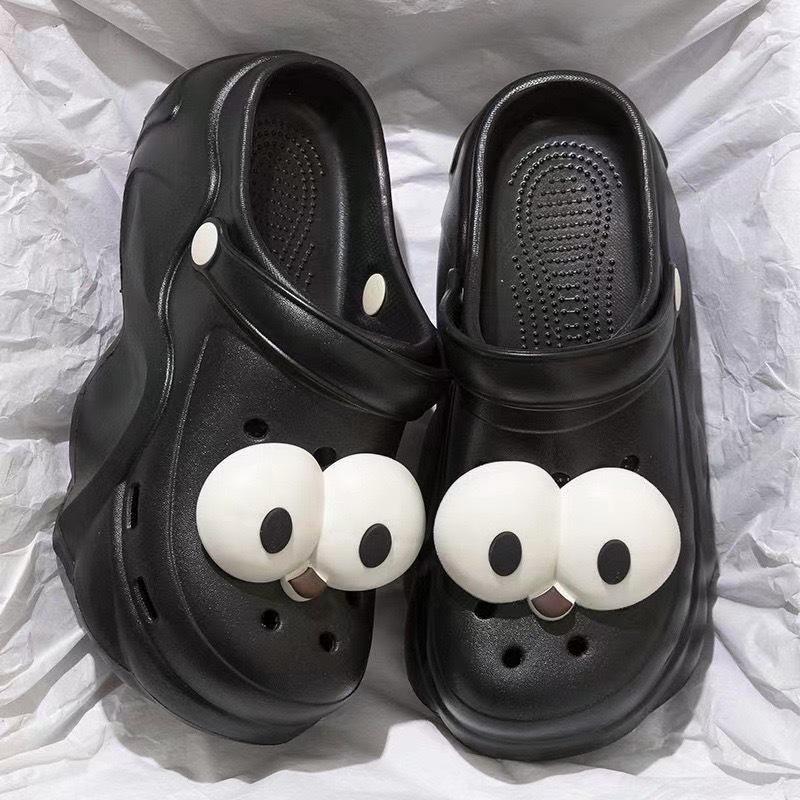 Women's 2025 Summer EVA Platform Clog Slippers - Height-Enhancing, Anti-Slip Beach Sandals