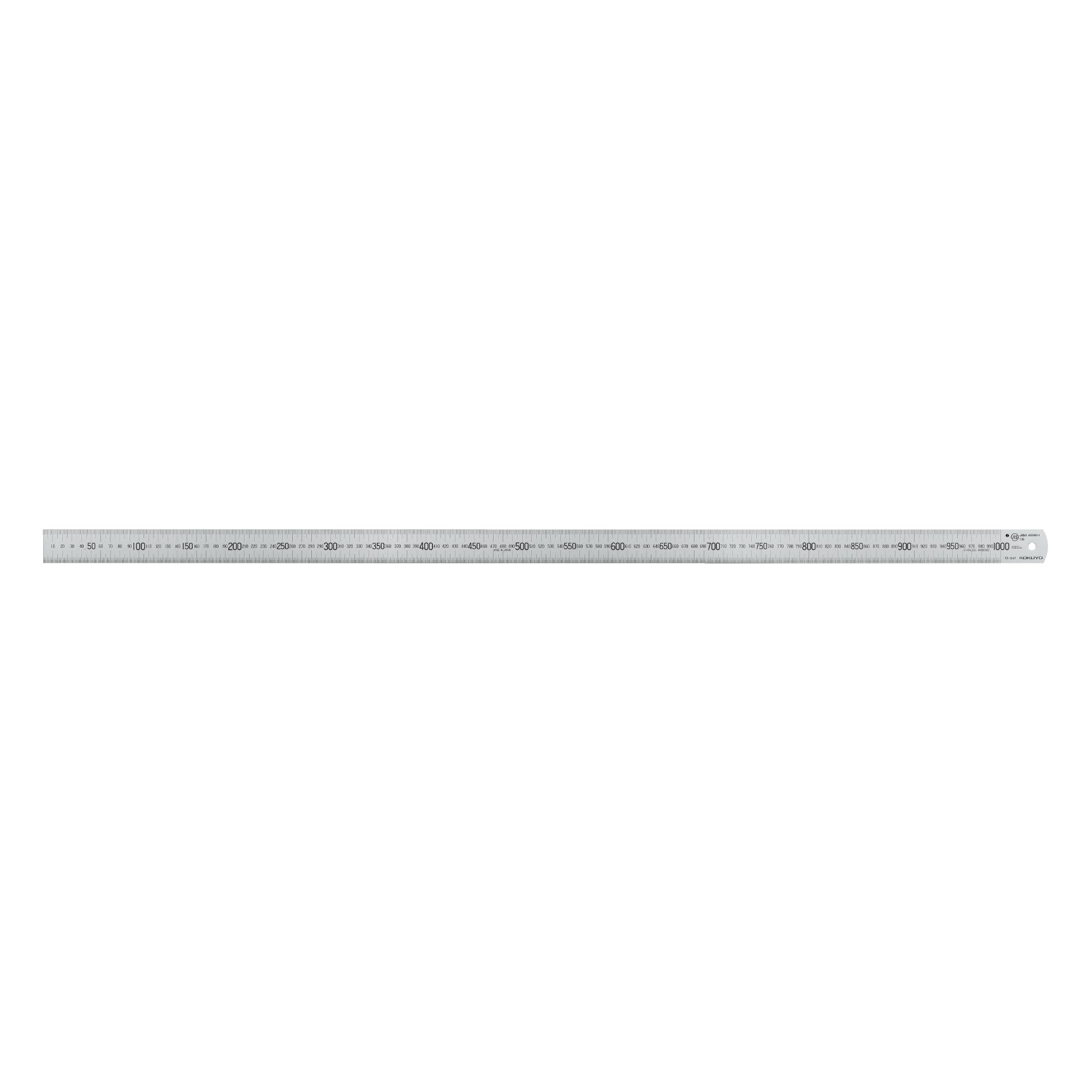 Règle droite en acier inoxydable KOKUYO 100 cm TZ-1347