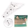 Slot Design Quilting Ruler Acrylic Sewing Template Ruler Durable Patchwork Ruler  For Sewing DIY