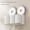 Wall-Mounted Toothbrush & Tooth Cup Holder Set - Punch-Free Installation, Home Storage Solution