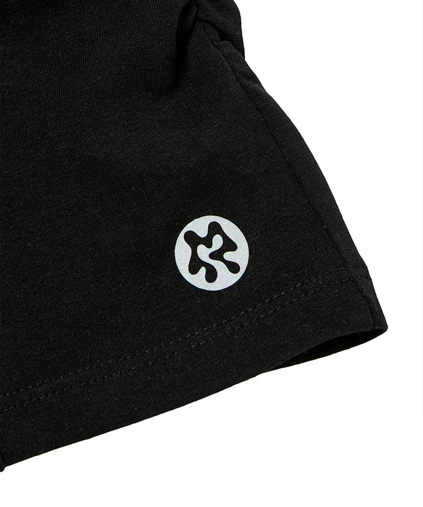 Alumalu Shirred Crop Top_Black