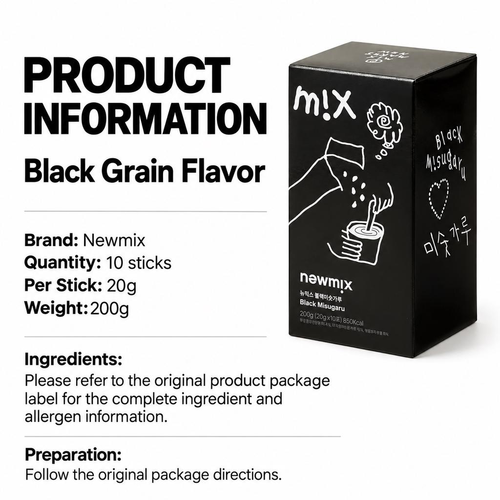 Newmix Black Grain Drink 10 Sticks 200g