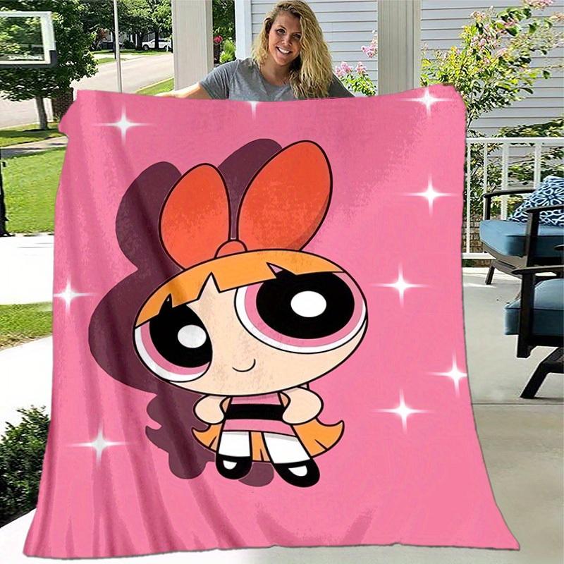 1pcPowerpuff Plush Blanket - Soft and Comfortable for All Seasons, Makes a Great Gift!A043028m