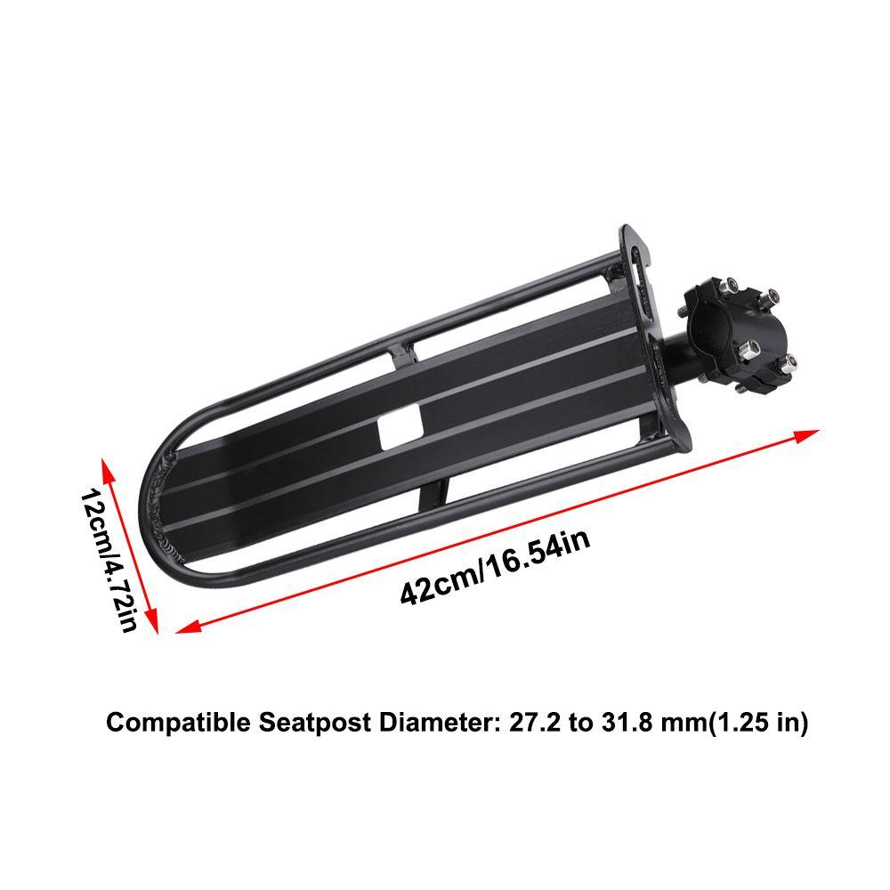 Aluminum Alloy Rear Seat Luggage Shelf Heavy Duty Rear Seat Luggage Rack Bike Touring