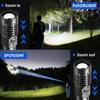 High Power Led Flashlight Rechargeable Tactical Torch Built-In Battery Hand Lamp Long Shot For Camping USB charging side light red blue warning light