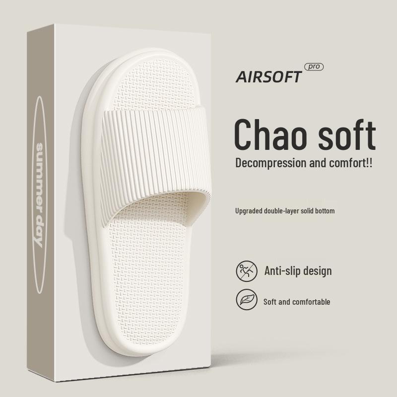 Silent Women's Summer Slippers - Non-Slip Soft EVA for Indoor/Outdoor Use