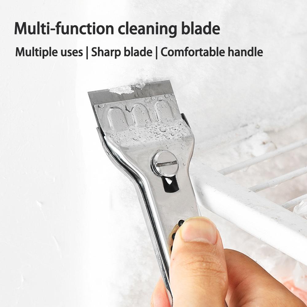 Tile Wall Floor Glass Wiper Freezer Sink Cleaning Scraper Stainless Steel Blade Paint Shovel Knife Kitchen Home Ceramic Cleaner