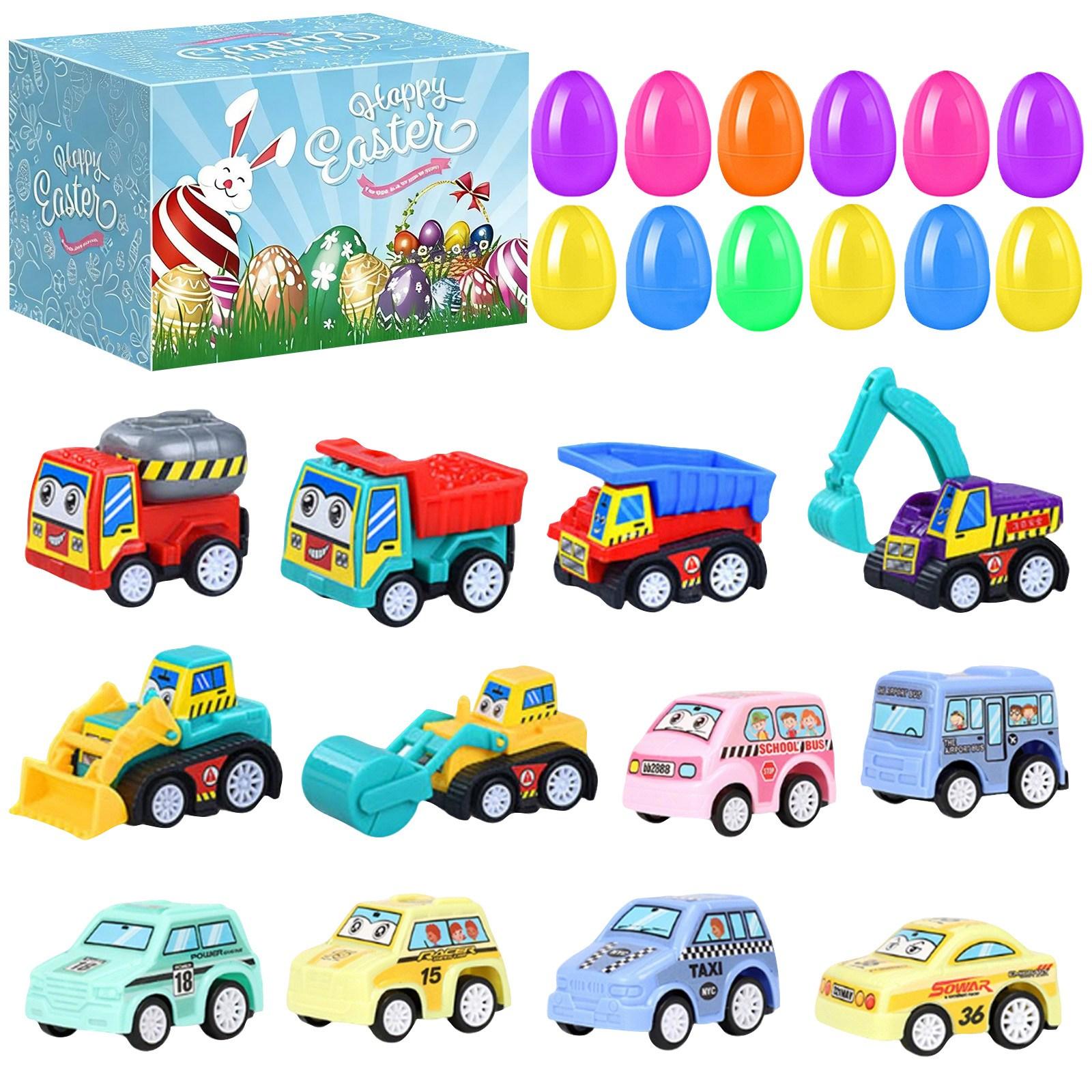 

12 Pack Prefilled Easter Eggs With , 2.5Inch Plastic Easter Eggs Filled Toys For Easter Hunts, Basket Stuffers, Easter Party Gifts One Size