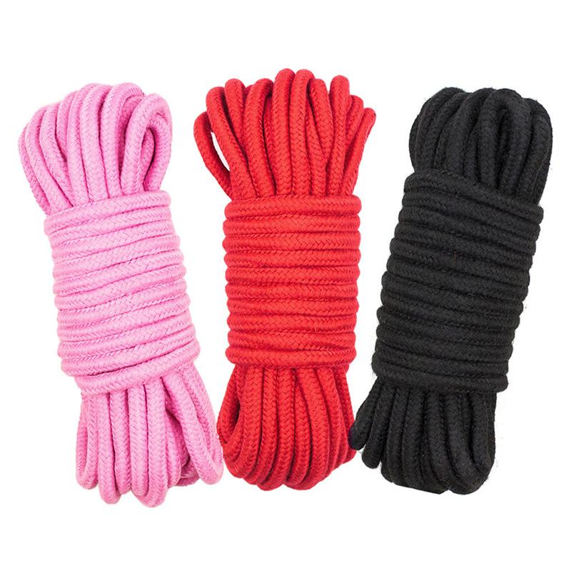 20 m/10 m/5 m  Soft Cotton Rope For Female Couple Sex Product Slaves BDSM Bondage Adult Games Binding Rope Role-Playing Sex