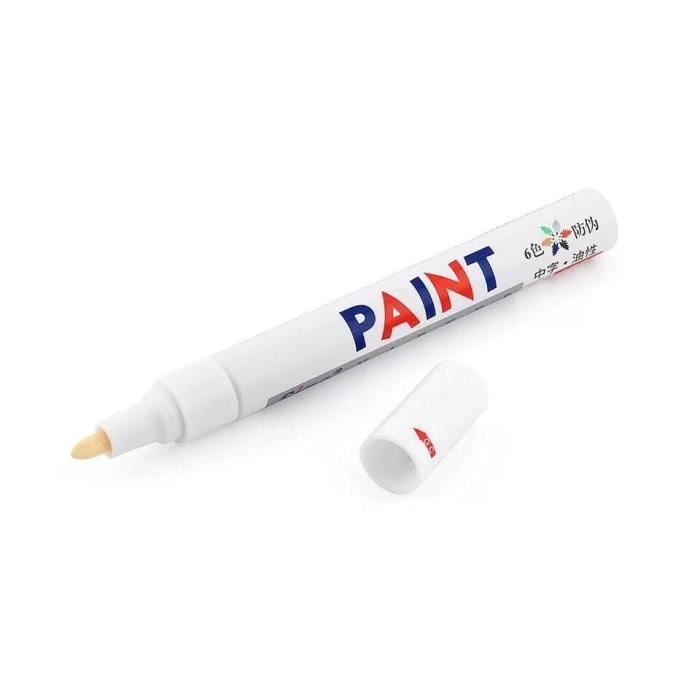 White Permanent Marker – Waterproof Paint Pen for Tires, Glass, and Stone