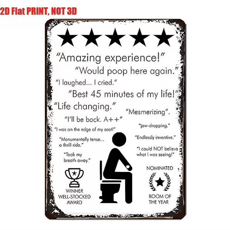 Tin Sign Amazing Experience Would Pop Here Again Funny Quote Retro Metal Wall Art Decoration for Home Bar Office Man Cave Garage