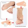Adjustable Silicone Toe Separator & Corrector for Overlapping and Big Toe Alignment