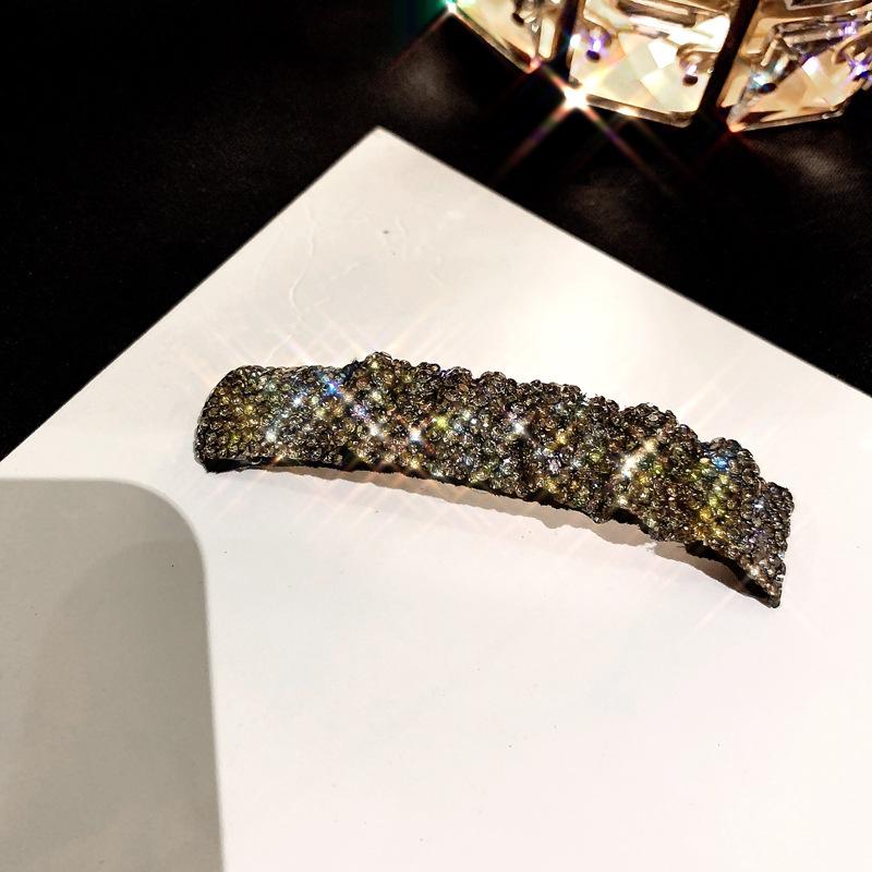 Korean Dongdaemun 2022 Rhinestone Side Hair Clip - Celebrity Style BB Clip for Bangs