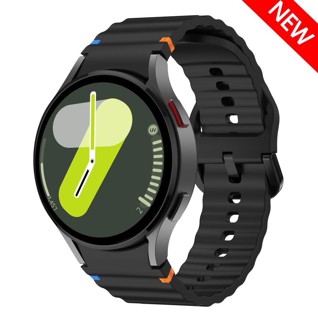 20mm řemínek na hodinky Pro Samsung Galaxy Watch 7/5/6 44mm 40mm Silikonový náramek Galaxy Watch 4 classic/5 pro 47mm 43mm 46 45mm pásek