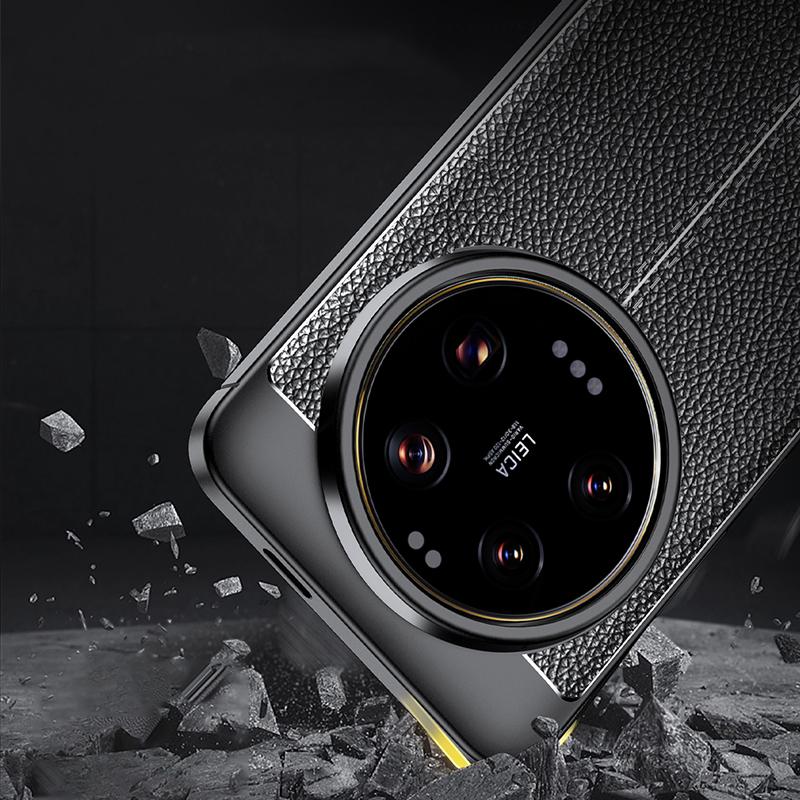 For Xiaomi 14 Ultra Case Xiaomi 14 Ultra 5G Cover Case Original Shockproof PU Leather Silicone Phone Back Cover Xiaomi 14 Ultra