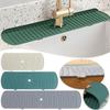 Water Ripples Mildew Proof Faucet Mat Water Catcher Mat Sink Splash Pad Countertop Protector