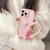 Laccetto Corda Portachiavi con Fiore di Tulipano Carino 3D Custodia per Telefono Per iPhone 17 16 15 14 13 12 11 Pro Max 16E X XS XR 7 8 Plus Copertura Morbida in Silicone
