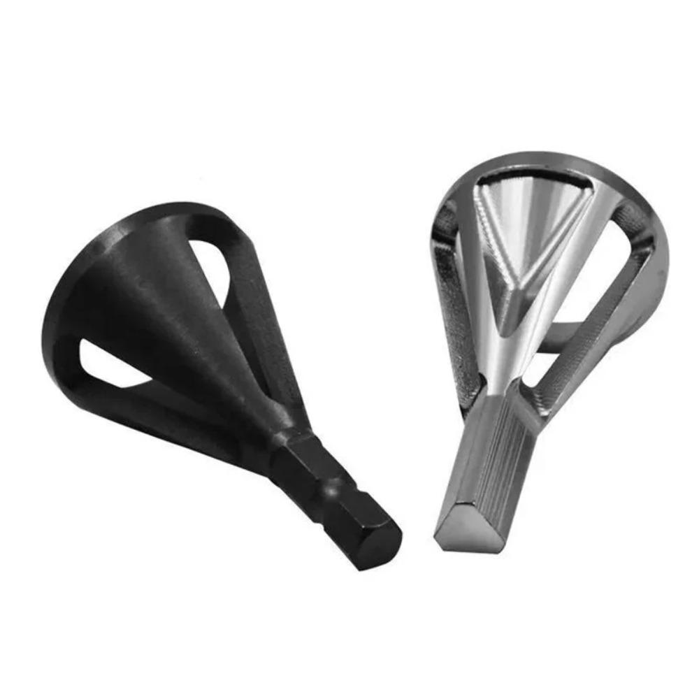 Outils d'ébavurage et de chanfreinage en acier rapide Acier inoxydable Perçage Queues triangulaires Bords filetés hexagonaux Perceuse électrique