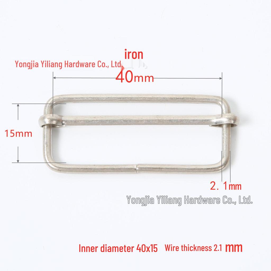 Stainless Steel Adjustable D-Ring Buckle - Copper Three-Speed Wire Pull Design