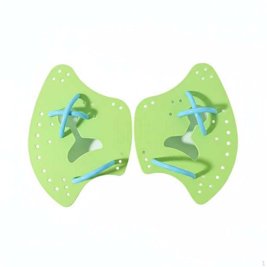 2 Pieces Axe Shaped Swim Paddles Improve Arm Strength Ergonomic Design Stroke Correction