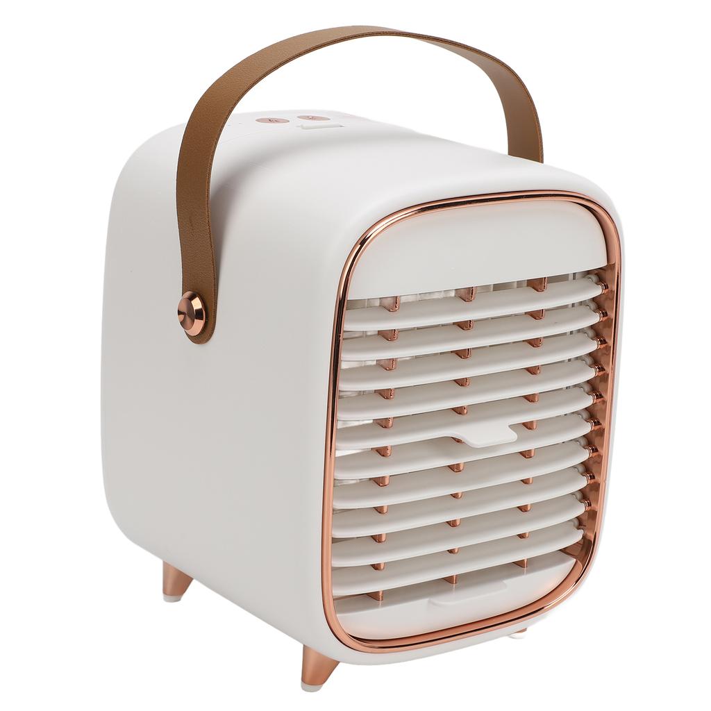 Desk Cooler Fan 3 Wind Speeds USB Charging Portable Cooling Mist Mini Air Cooler for Bedroom Office