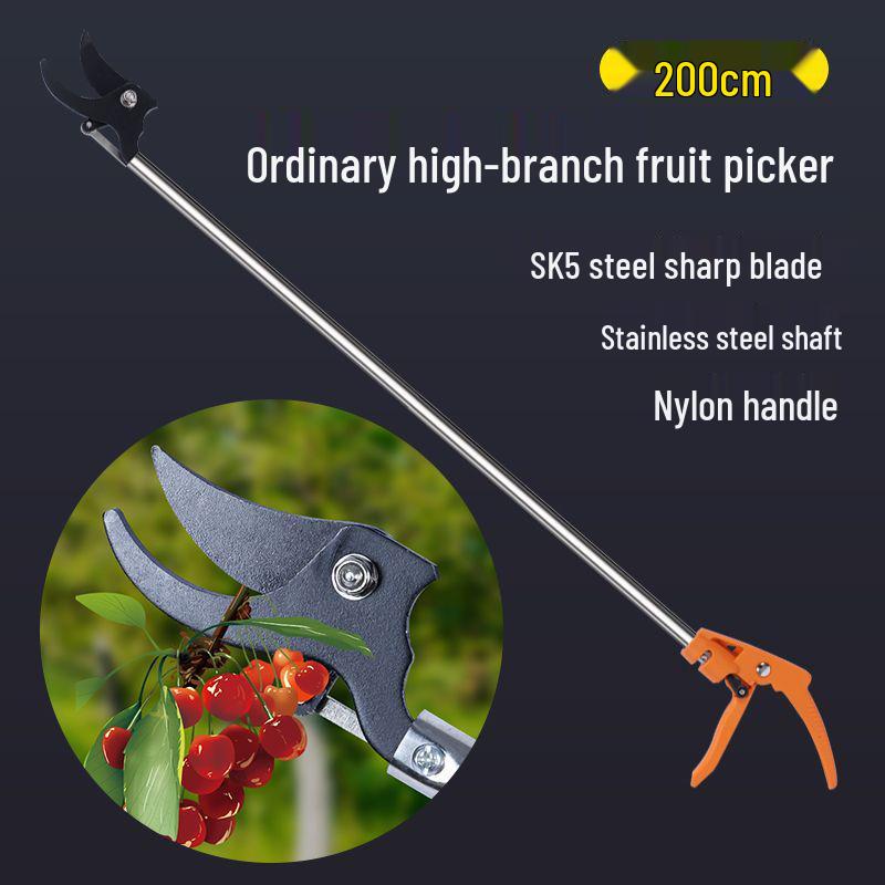 Stainless Steel High Branch Locust Flower Pruners with Extended Pole