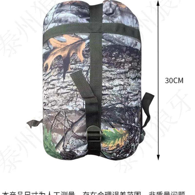 Outdoor Big Tree Camouflage Cape Portable Cold Sleeping Bag Multi-functional Camouflage Sleeping Bag Picnic Quilting Camping Warm