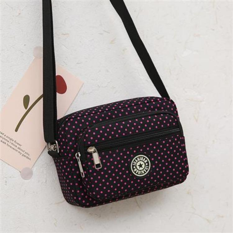 Female Crossbody Bag Canvas Bag Mom Bag Middle-aged Mother-in-law Bag Nylon Elderly Grandmother Cloth Bag