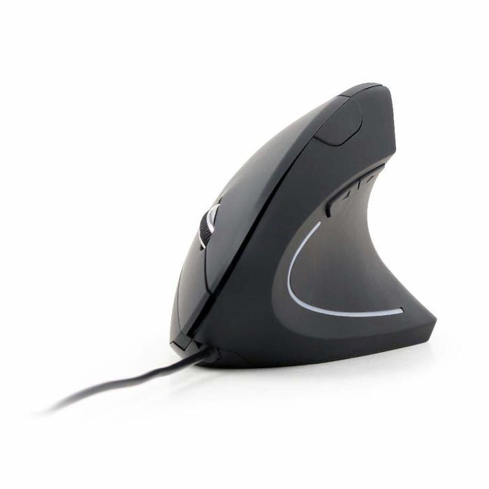Souris Ergonomique - GEMBIRD - MUS-ERGO-01 - USB - Optique - 6 Boutons - Noir