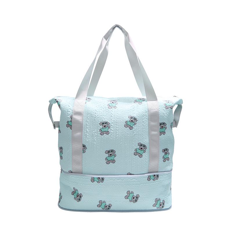 

Women’s Large Capacity Handbag for Clothes and Quilts - Ideal for Short Trips or Dormitory Use 40*21*30 зелений