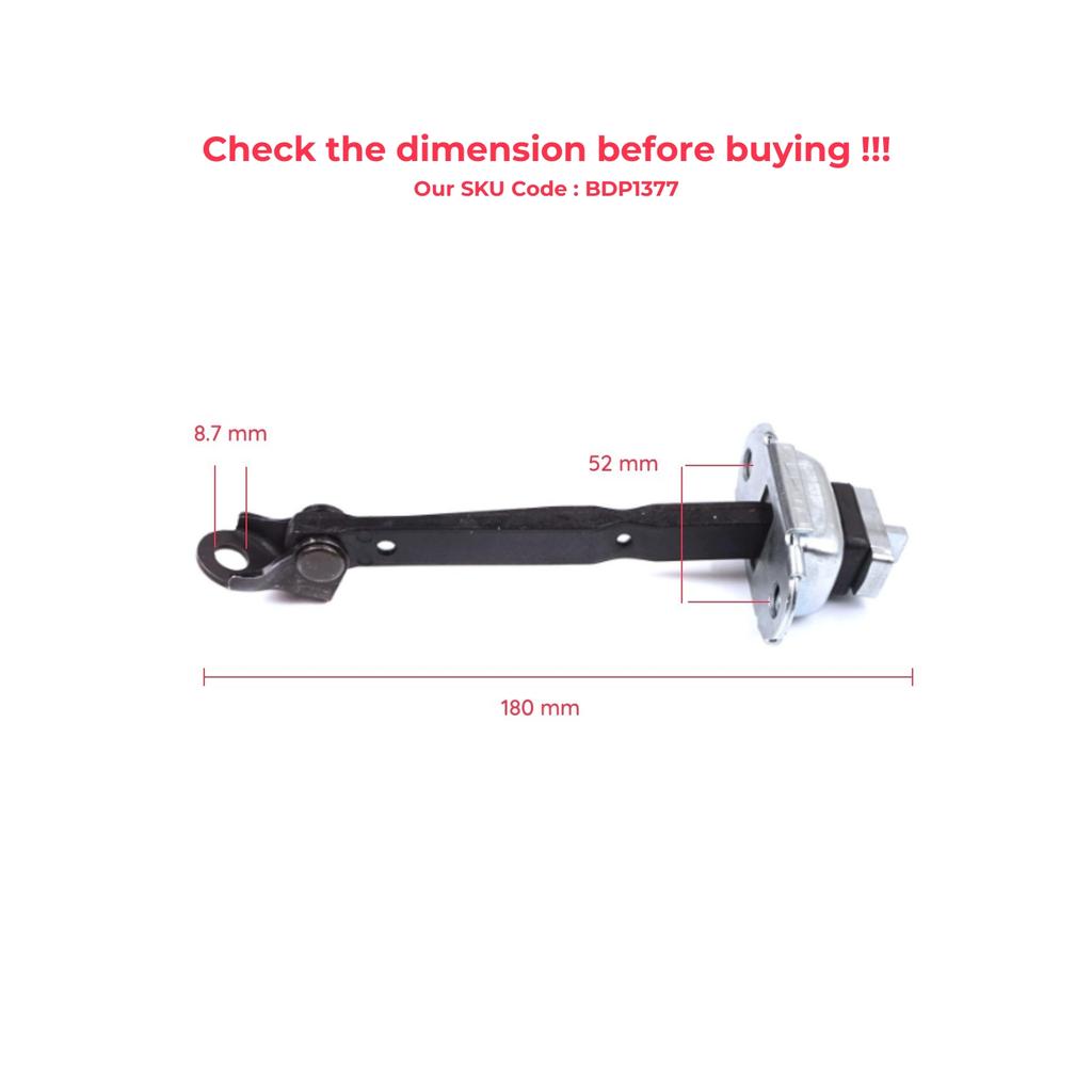 BDP1377-1 2 Pieces Front Door Stop Check Assy Limiter Strap for Toyota Prius MK3 W3 XW30 ZW30 2009-2015 6861047021